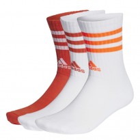 Adidas Calze 3S C SPW CRW 3 Paia Bianco/Arancione/Arancio Fluo