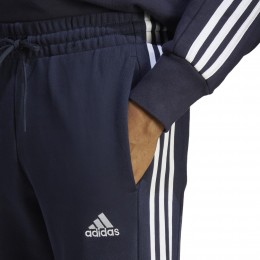 Adidas Pantaloni Tuta M 3S FT TC PT Blu/Bianco