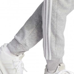 Adidas Pantaloni Tuta M 3S FT TC PT Grigio Chiaro/Bianco