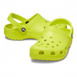 Crocs Ciabatte Classic Clog Unisex Giallo Acido