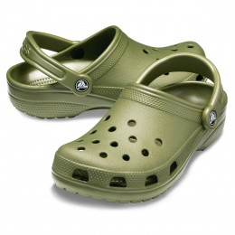 Crocs Ciabatte Classic Clog Unisex Verde Militare