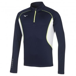 Mizuno Felpa Premium JPN Warmer Top Uomo Blu/Bianco