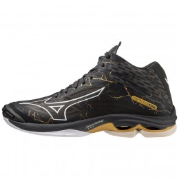 Mizuno Scarpe Wave Lightning Z7 Mid Nero/Oro/Grigio