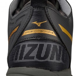 Mizuno Scarpe Wave Momentum 2 Mid Nero/Oro/Grigio