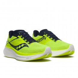 Saucony Scarpe Ride 17 Giallo Fluo/Blu